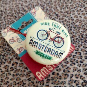 Bicycle bell Ride That Bike Amsterdam beige red